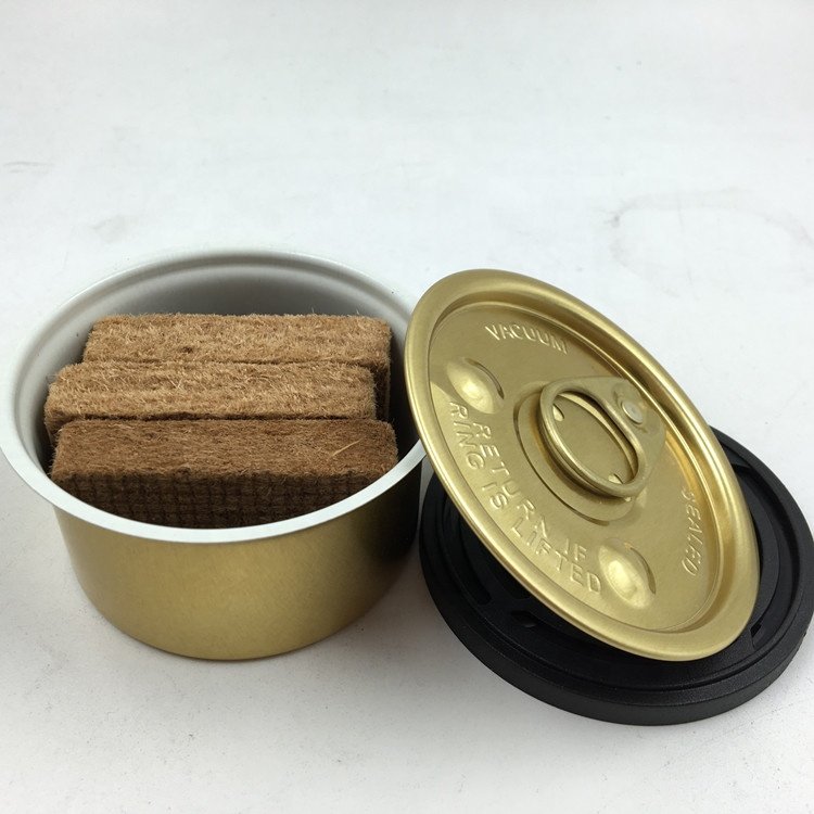 No MOQ limit Factory hot selling Custom Scents Organic Fiber Block Can Tin Car Air Freshener Wooden Block