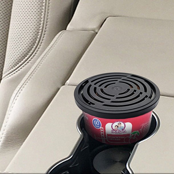 IKEDA fiber perfume car wooden air freshener wooden car freshener