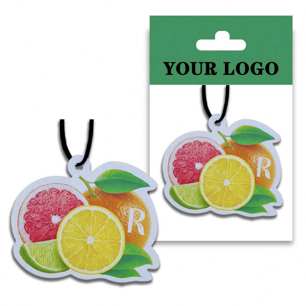 Personalized Custom logo Paper Car Hanging Car Air fragrance Freshener for Different Shapes Scents