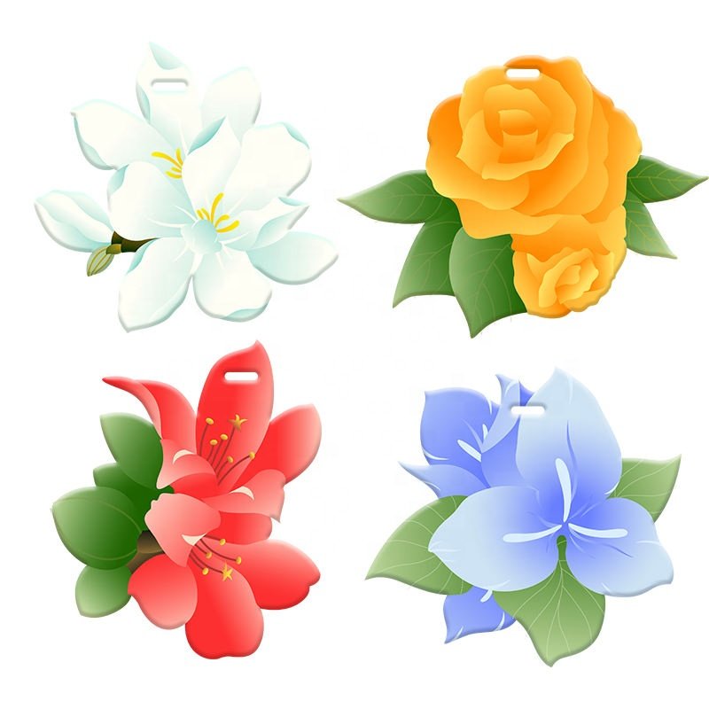 Wholesale Promotional Various Fragrance Scents Random Shaped Hanging Paper Car Air Freshener With 12 Pieces Blind Box