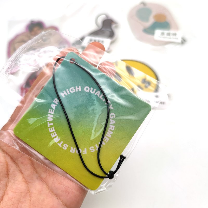 Custom shape and design car re freshener air fresheners sublimation car freshener