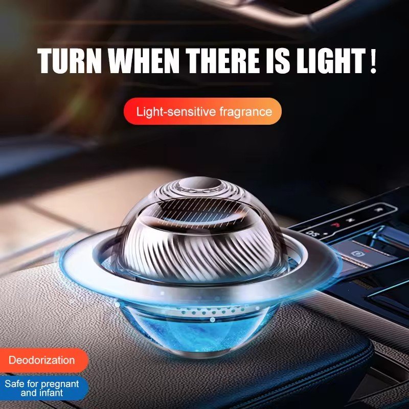 High end aromatherapy interior perfume odor remover solar planet car dashboard natural auto fragrance sprayer