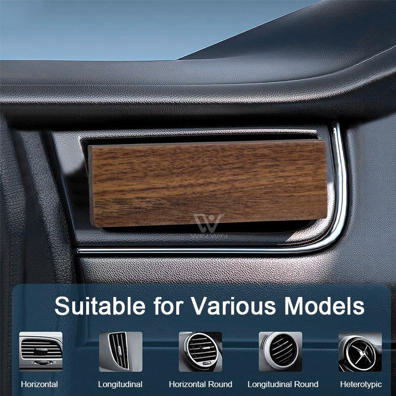 Best Selling OEM Car Fragrance Perfume Diffuser Vent Clip Fragrance Diffusing Wooden Car Scent Air Freshener