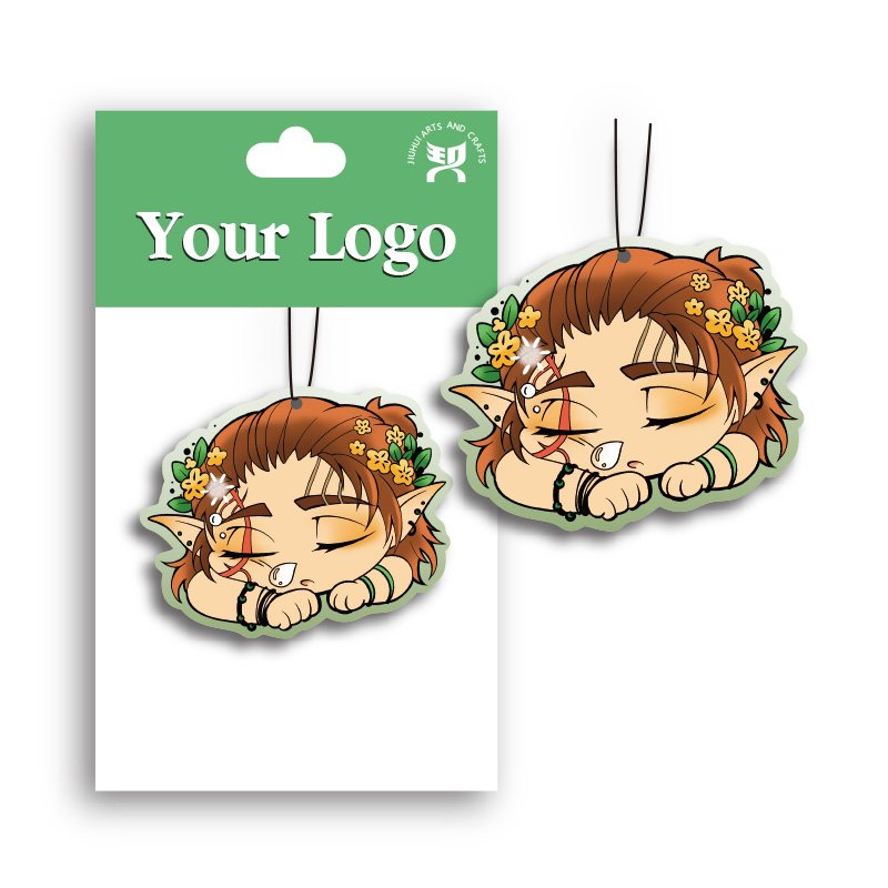 Absorbent Paper Car Air Freshener with Freesia Scent Convenient In-Car Home Fragrance Perfume for Rooms and Airplanes