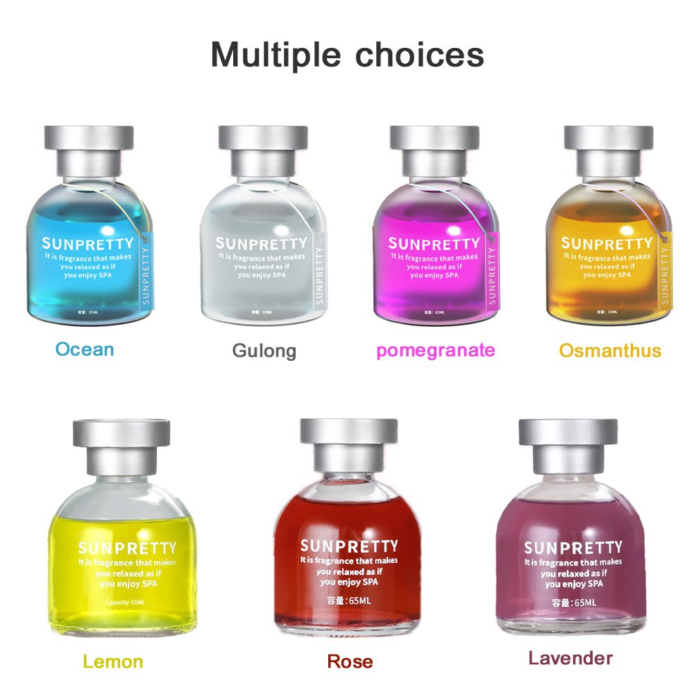 New arrival promotional gift liquid car aromatherapy air freshener Car Bottle Perfume glass bottle diffuser Fragrance