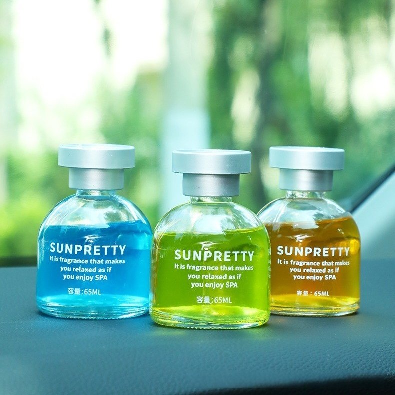 New arrival promotional gift liquid car aromatherapy air freshener Car Bottle Perfume glass bottle diffuser Fragrance