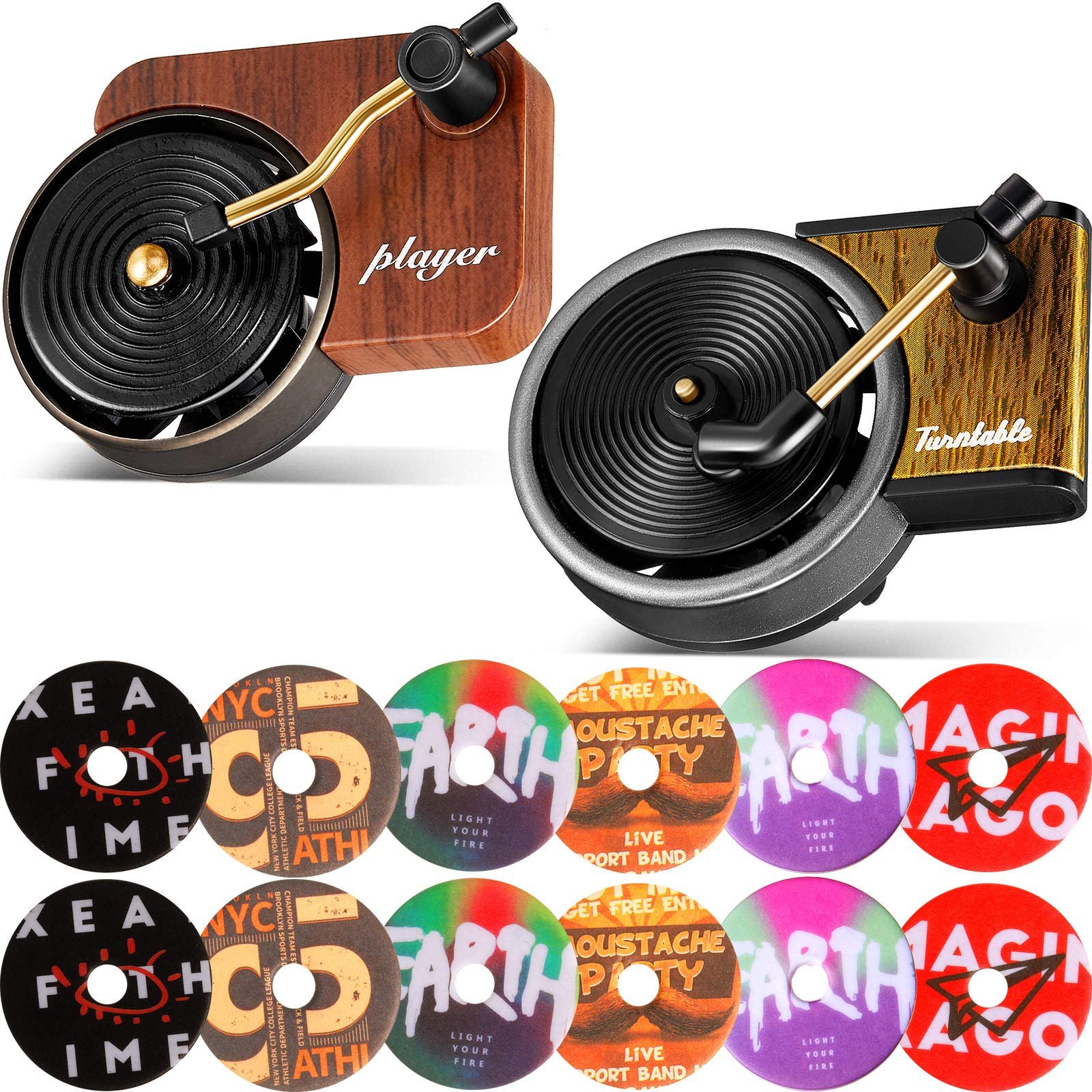 Hot Selling Product 2024 Car Freshener Air Durable Car Air Freshener Cover record Player Ventilation Clip