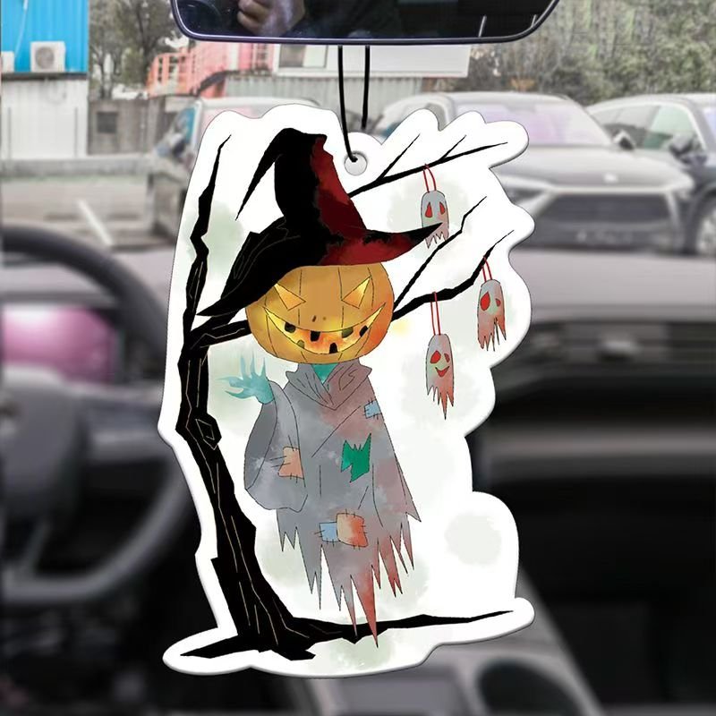 Hot custom hanging on the tree pumpkin Bahamas Sea breeze fragrance car aromatherapy car air freshener custom gift