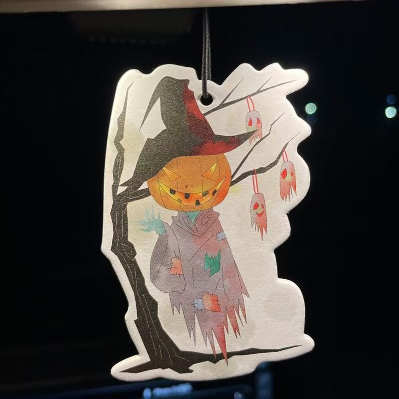Hot custom hanging on the tree pumpkin Bahamas Sea breeze fragrance car aromatherapy car air freshener custom gift