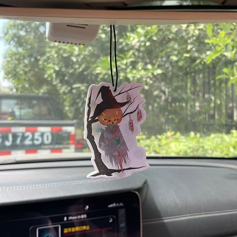 Hot custom hanging on the tree pumpkin Bahamas Sea breeze fragrance car aromatherapy car air freshener custom gift