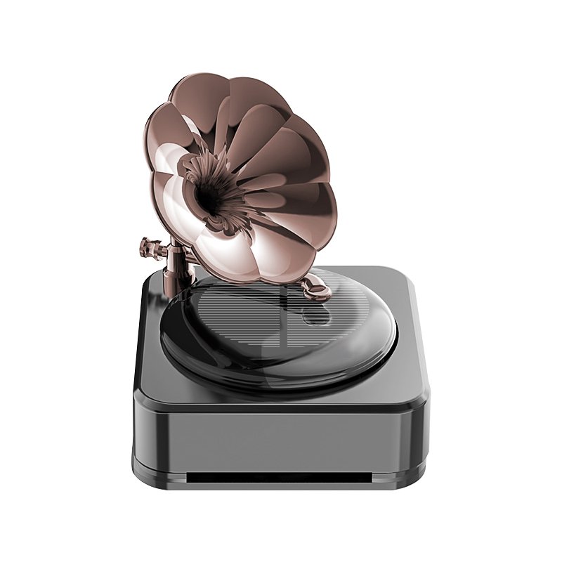Light luxury Solar horn metal perfume deodorant car aromatherapy air freshener car Interior decoration