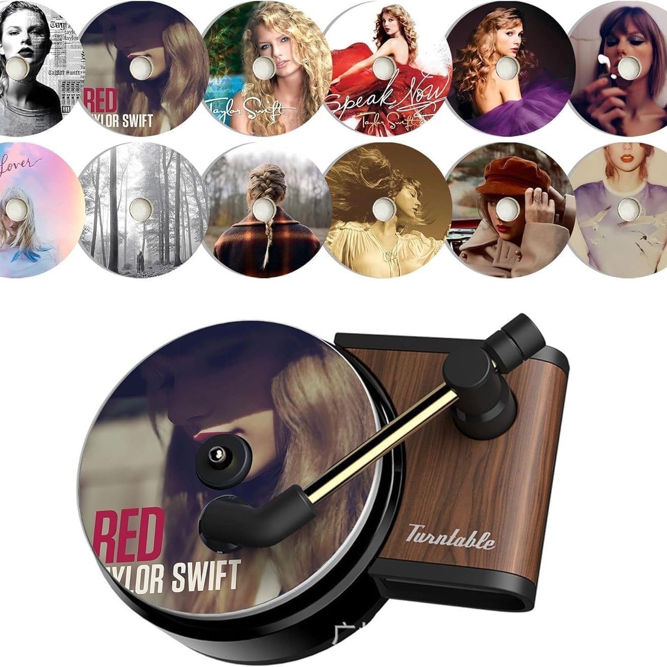 HOT Unique Record Player Car Aroma Diffuser Car Vent Clips Air Freshener