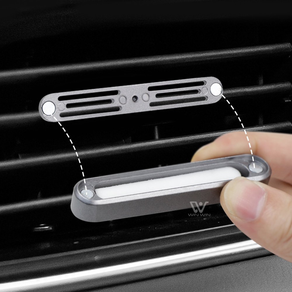 Luxury Magnetic Car Freshener Aromatic Solid Perfume Diffuser with Solid Scent Custom Manufacturer Vent Clip