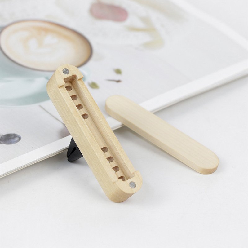 Wood Car Interior Accessories Air Freshener Aromatherapy Car Holder Clip Essential Oil Diffuser