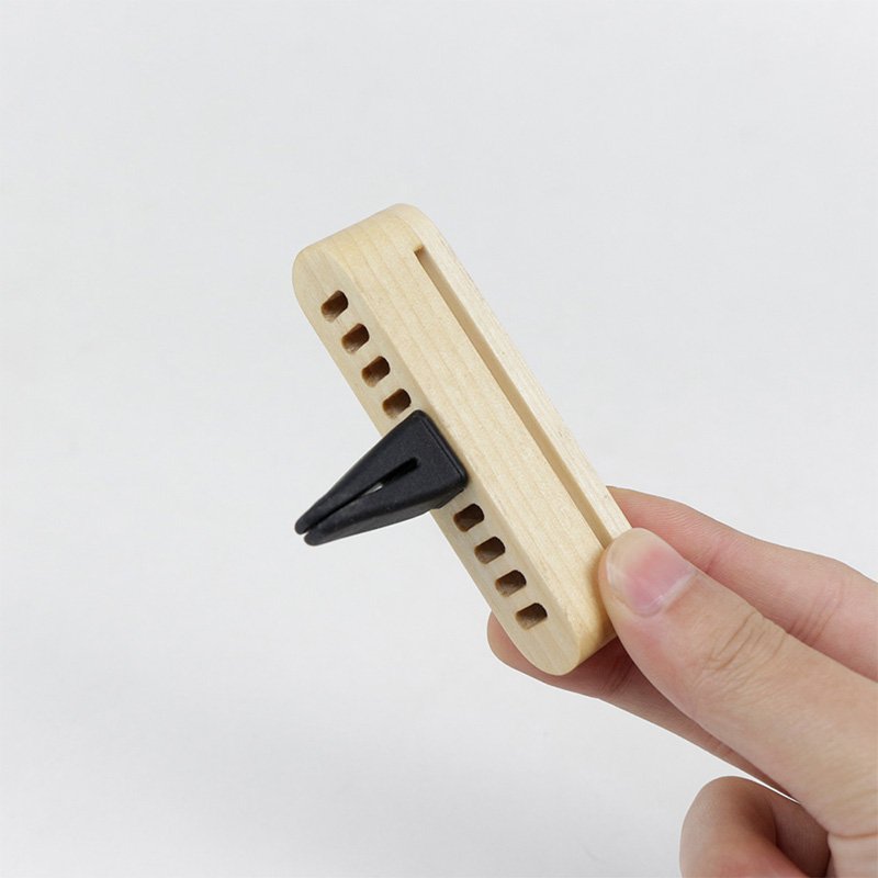 Wood Car Interior Accessories Air Freshener Aromatherapy Car Holder Clip Essential Oil Diffuser