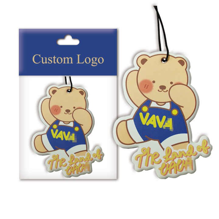 Custom Logo Air Freshener Long Lasting Smells Car Accessories Wholesale Paper Car Perfume Small Tree Air Fresheners