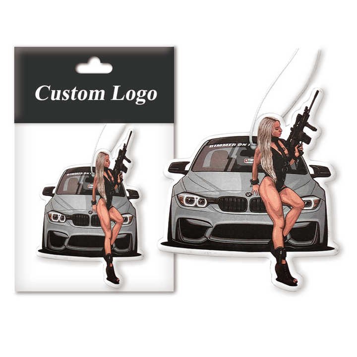 Custom Logo Air Freshener Long Lasting Smells Car Accessories Wholesale Paper Car Perfume Small Tree Air Fresheners