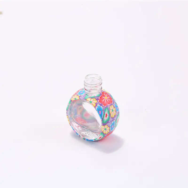 Wholesale custom 10 ml soft pottery perfume in car essential oil hanging car air freshener bottle