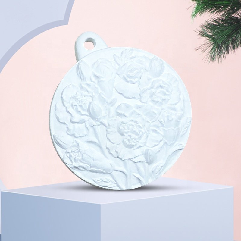 Wholesale Flower Gypsum Hanging Rear Wardrobe View Mirror Car Aroma Diffuser Air Freshener Fragrance Aromatherapy