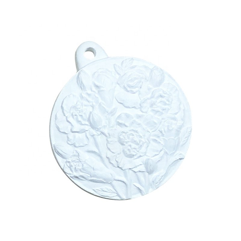 Wholesale Flower Gypsum Hanging Rear Wardrobe View Mirror Car Aroma Diffuser Air Freshener Fragrance Aromatherapy