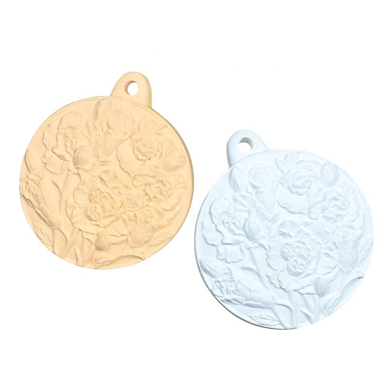 Wholesale Flower Gypsum Hanging Rear Wardrobe View Mirror Car Aroma Diffuser Air Freshener Fragrance Aromatherapy