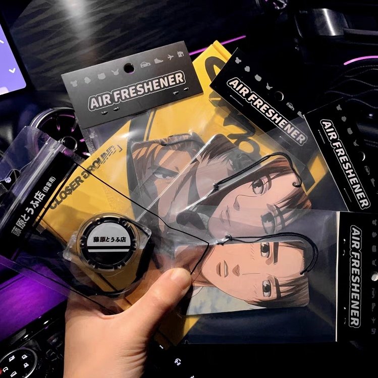 Factory wholesale custom high quality auto accessories die cutting logo paper car air fresheners with cardboard package