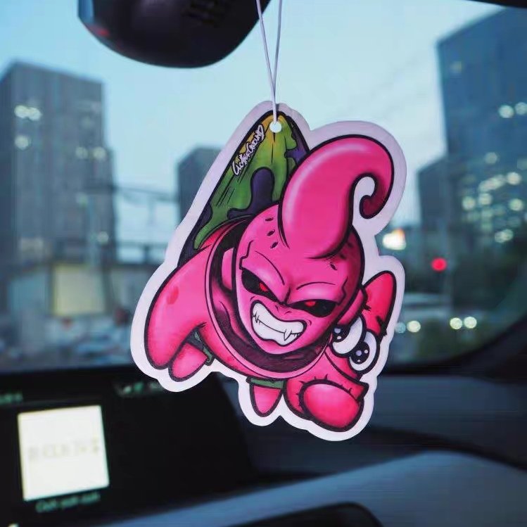 Factory wholesale custom high quality auto accessories die cutting logo paper car air fresheners with cardboard package