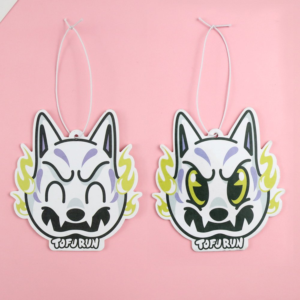 kawai car smell brand printing scented paper air freshener anime fragrance cards for cars