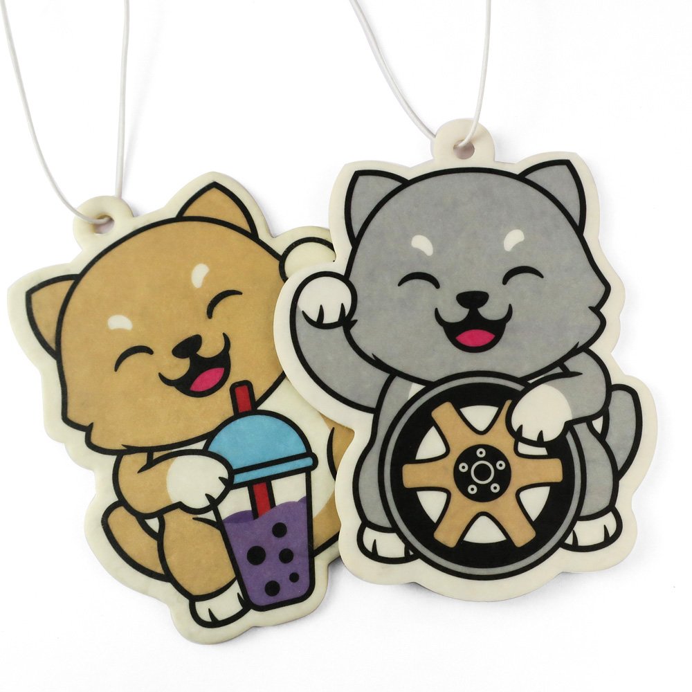 kawai car smell brand printing scented paper air freshener anime fragrance cards for cars