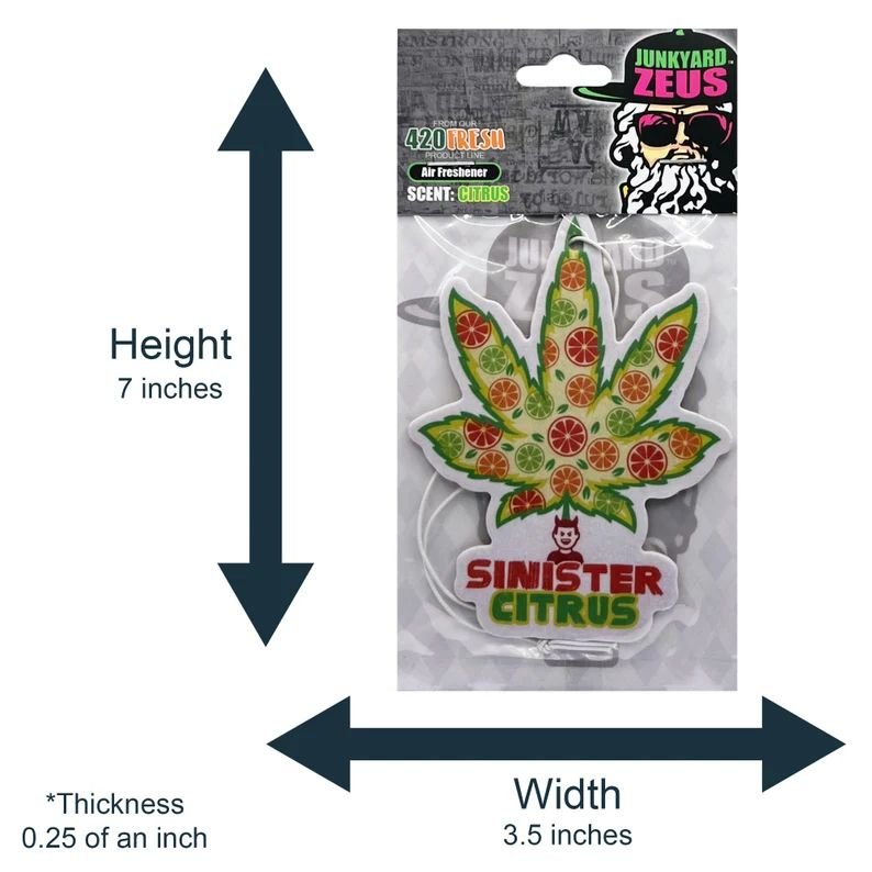 Custom hemp photo car freshener card with different designs