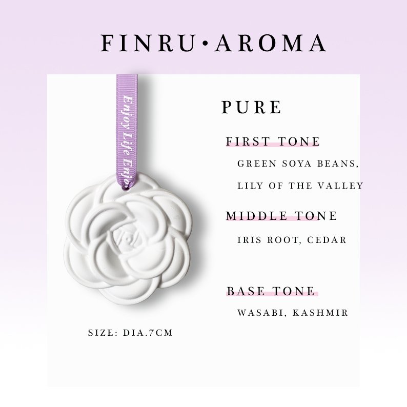 Camellia Flower Shaped Hanging Ceramic Aroma Stone Pendent Car Air Freshener Portable Essential Oil Aroma Porcelain Diffuser