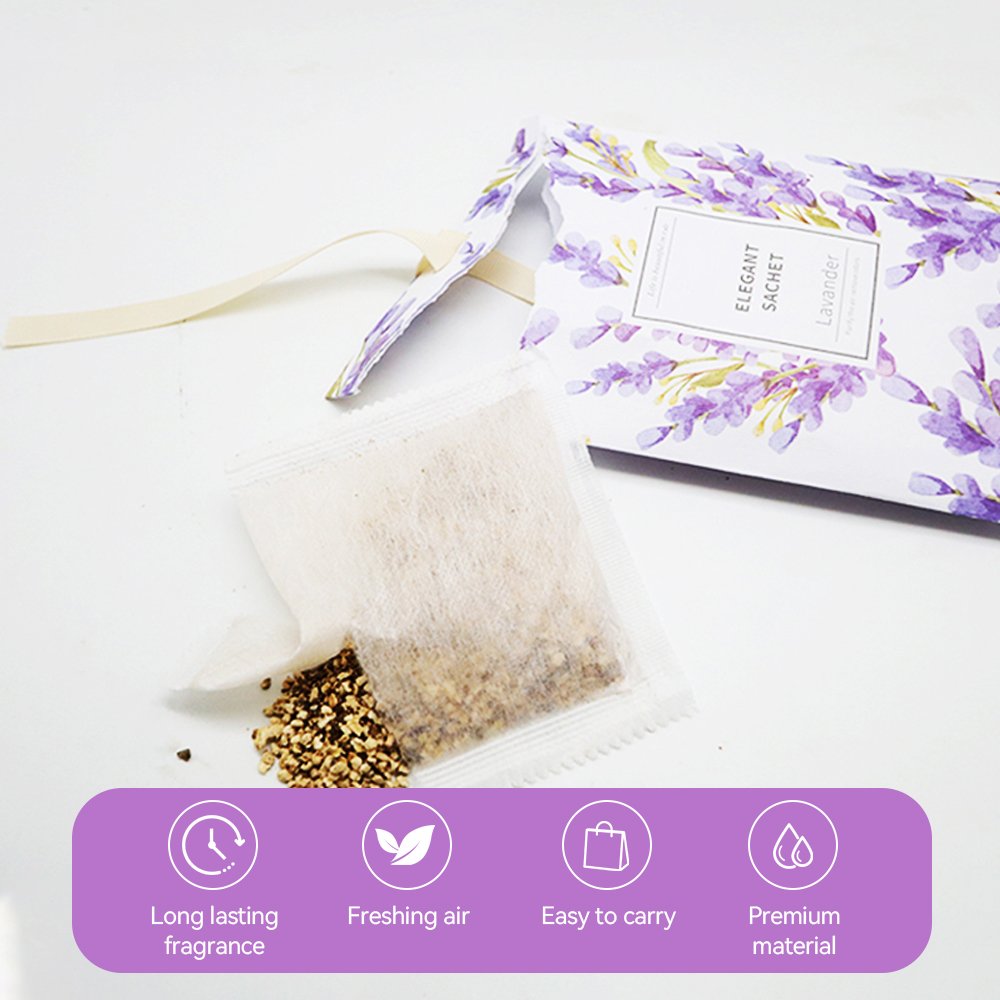Fresh Scents Scented Sachet Packet Air Freshener Bags for Drawers, Closets, Cars Long Lasting Home Fragrance