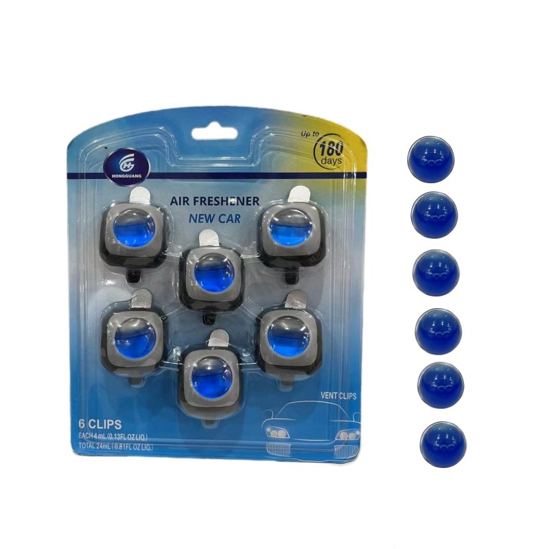 6 Packs NEW CAR Flavor Refill Custom Long Lasting Up to 180 Days Refresher Odor Eliminator Car Air Fresheners