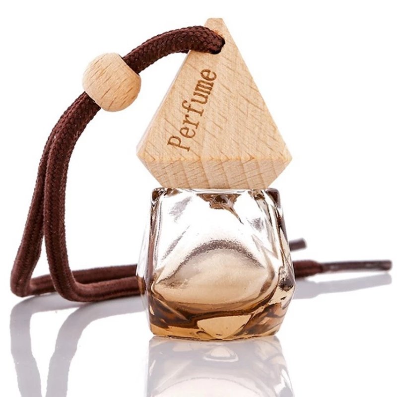 8ml Car Hanging Perfume Bottle Fragrance Air Freshener Empty Glass Bottle Aroma Essential Oil Pendants Diffuser
