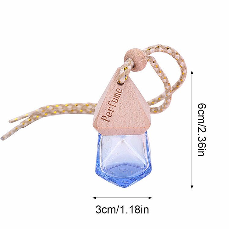 8ml Car Hanging Perfume Bottle Fragrance Air Freshener Empty Glass Bottle Aroma Essential Oil Pendants Diffuser