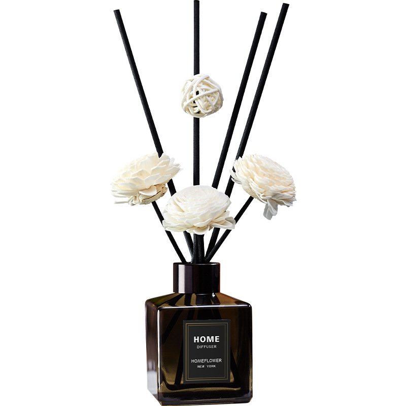 Custom Essential Oil Liquid Aroma Fragrance Reed Diffuser Bottle 150Ml 200Ml Car Home Hotel Luxury Set Gift with Box Packaging