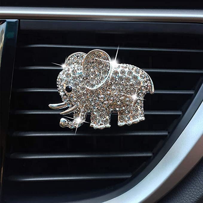 Handmade Bling Car Air Freshener Bow Car Accessories for Women Interior Decoration Charm Crystal Car Air Vent Clips