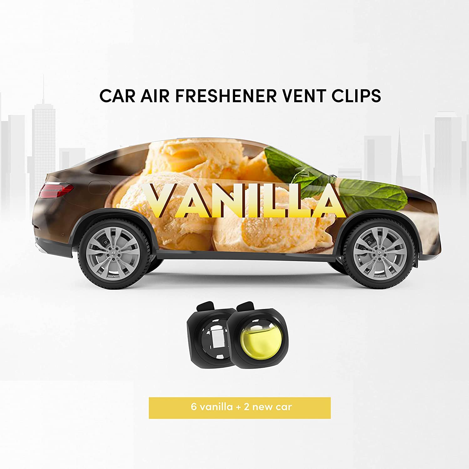 Wholesale customizable Logo Car Air Freshener Hanging liquid air freshener clip car perfume diffuser