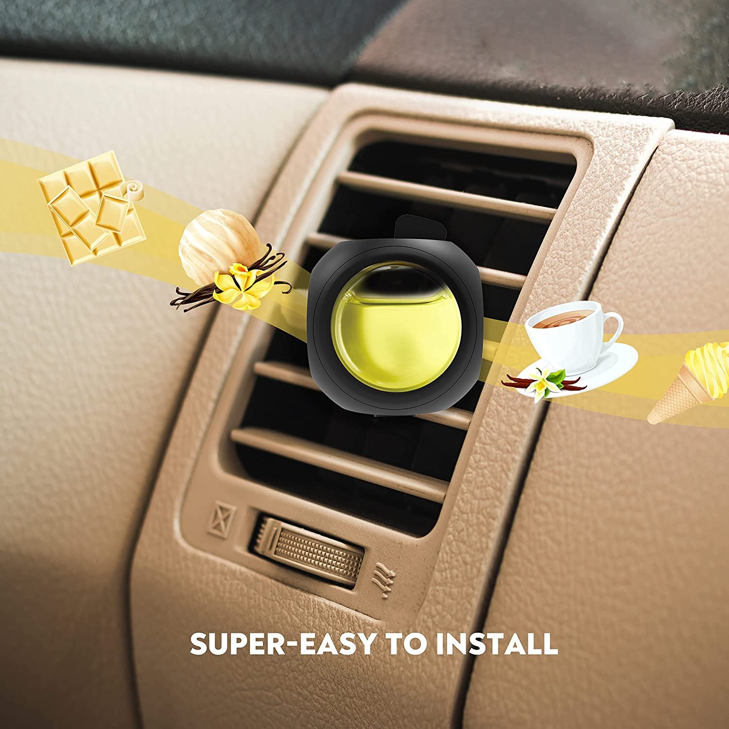 Wholesale customizable Logo Car Air Freshener Hanging liquid air freshener clip car perfume diffuser