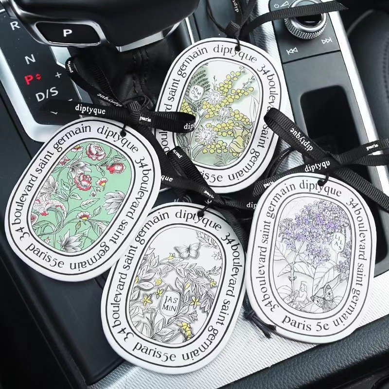 Beautiful car paper air freshener good smell and cool logo as a car wash gift to keep the air fresh personalized customization