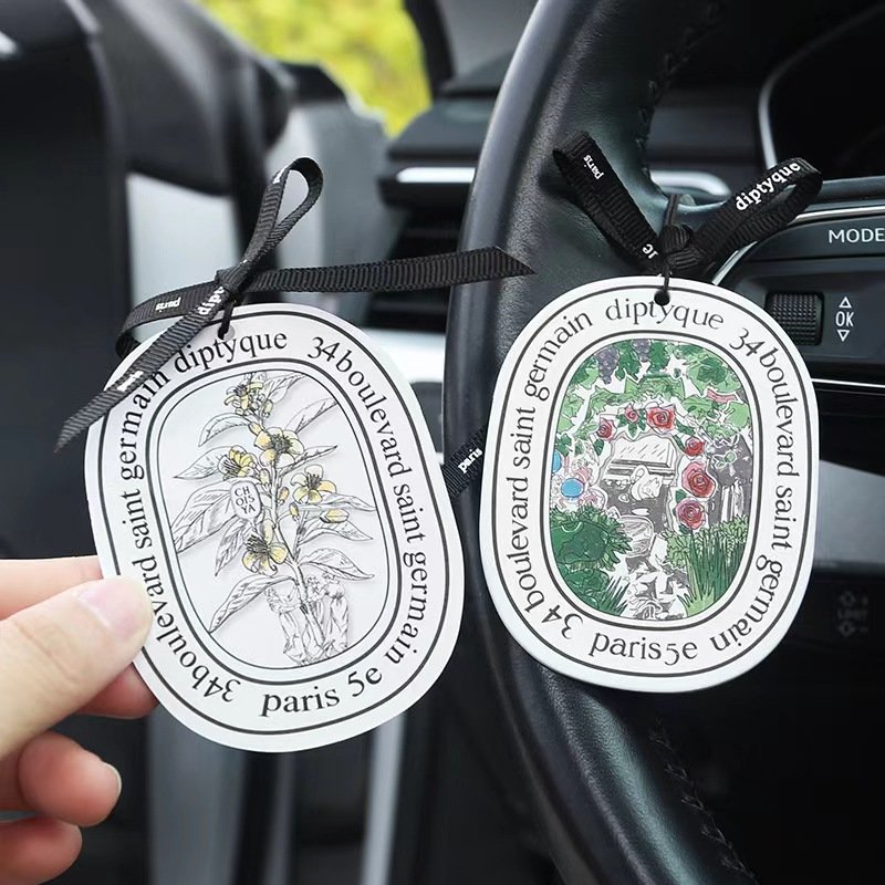 Beautiful car paper air freshener good smell and cool logo as a car wash gift to keep the air fresh personalized customization