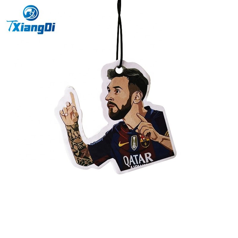 Logo Manufacturer Car Fresheners Football star cartoon image Bulk Air Freshener