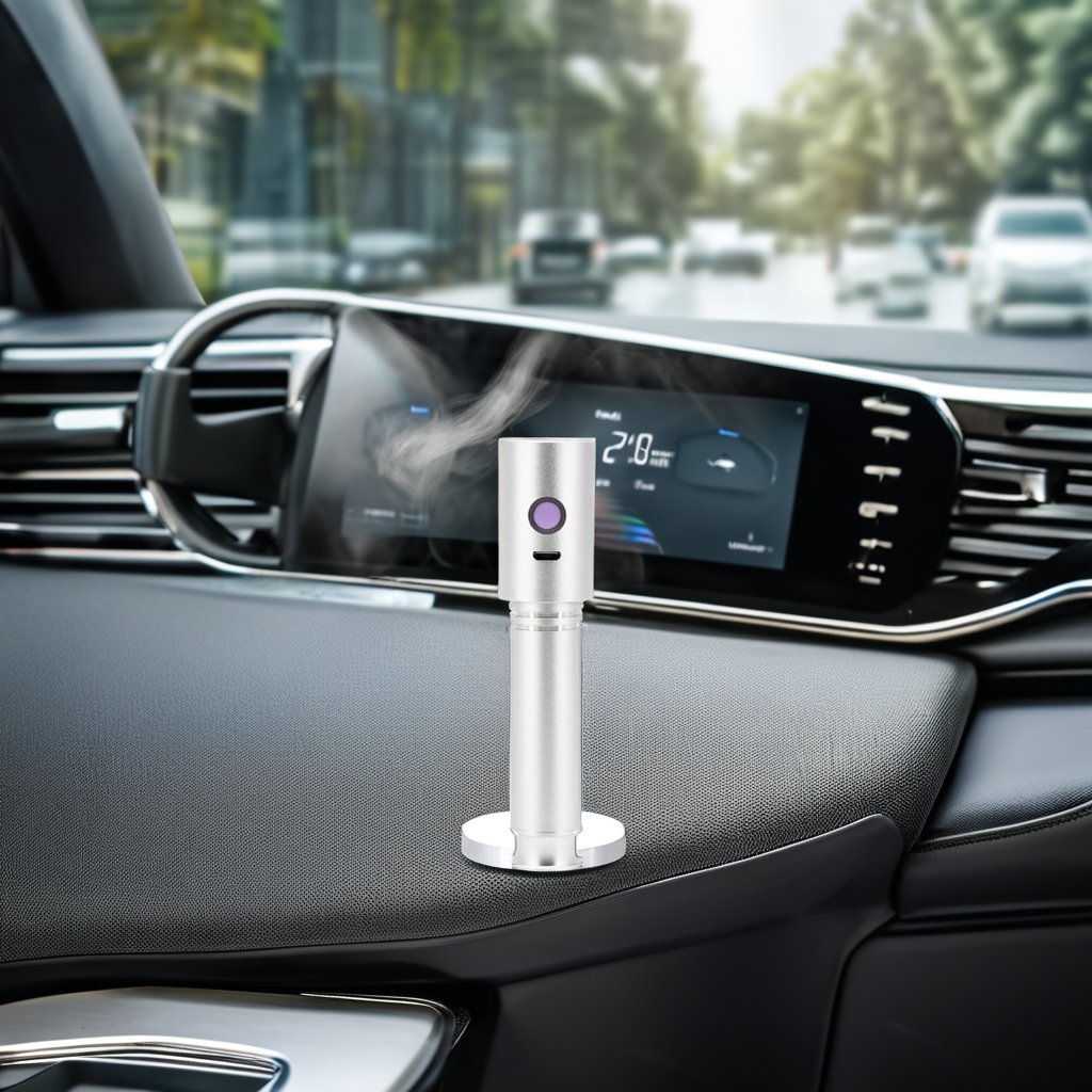 2024 New Product Mini USB Recharable Air Freshener 15ml Smart Humidifier Aroma Oil Diffuser Easy to Carry for Car Use