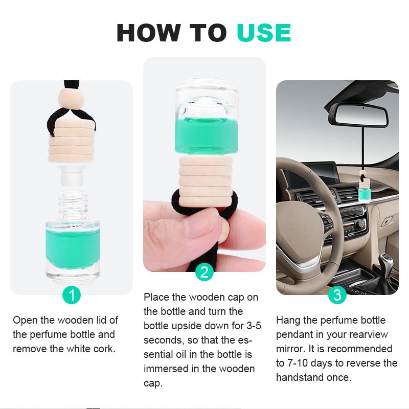 Custom Fragrance Car Perfume Scent Air Freshener Bottle Custom Car Air Freshener Hanging