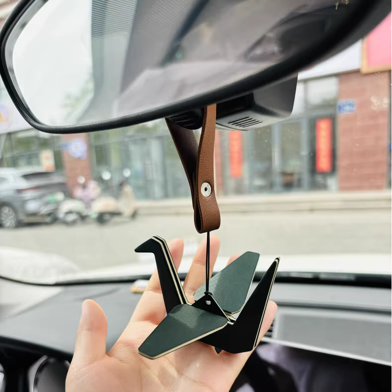 Creative Paper Crane Car Air Freshener Hanging Paper Crane for Home or Car New Car Long-Lasting Scent Best Gifts for Daily Use