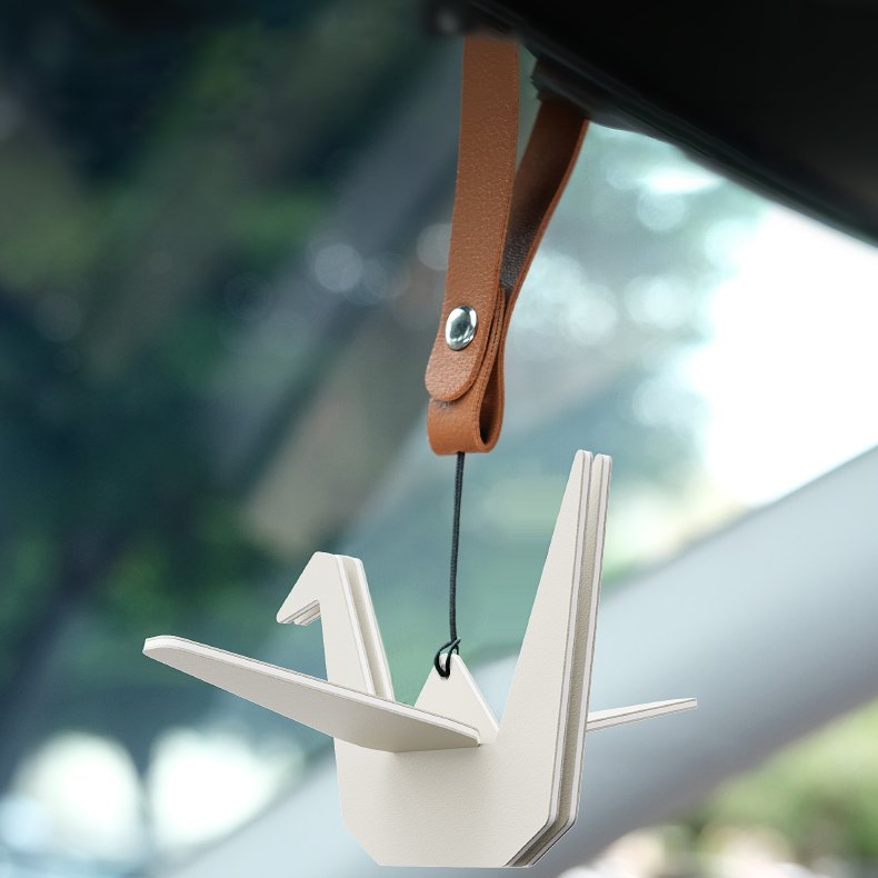 Creative Paper Crane Car Air Freshener Hanging Paper Crane for Home or Car New Car Long-Lasting Scent Best Gifts for Daily Use