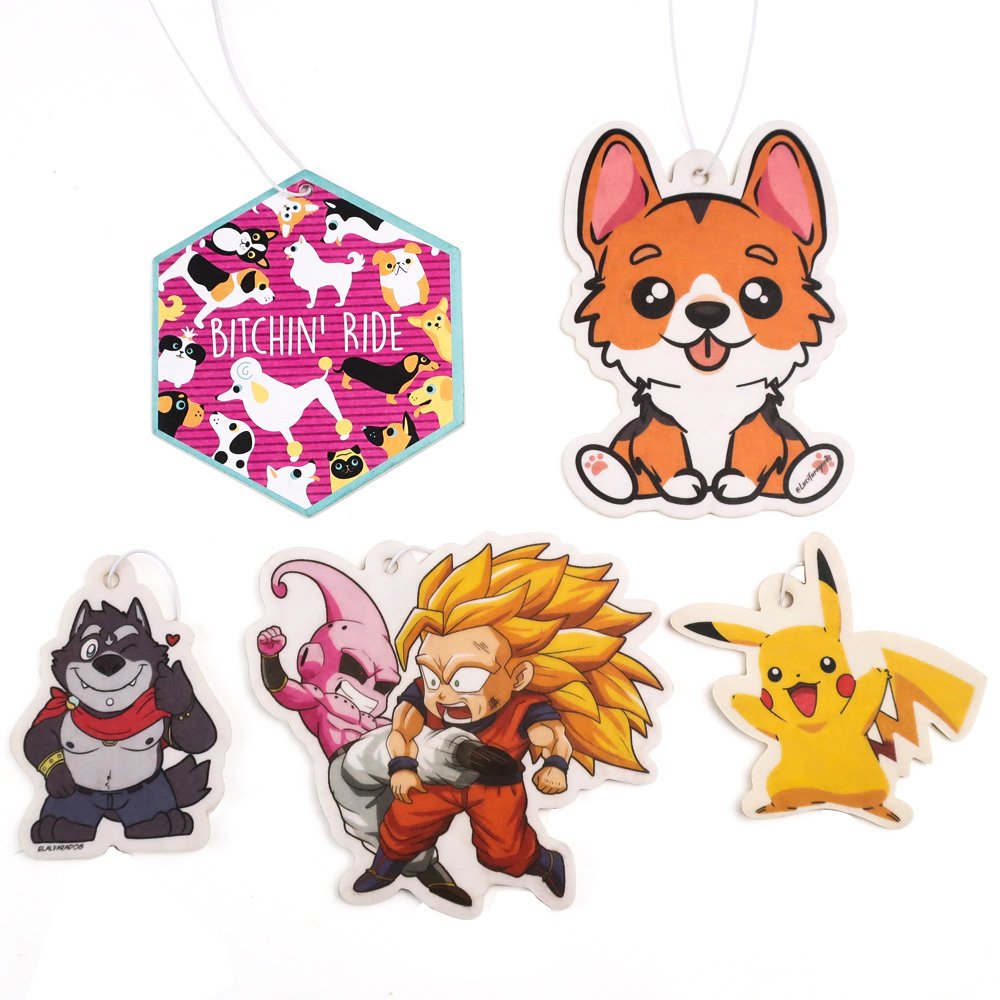 Wholesale products china promotion gifts card packaging custom design decorative auto hanging perfume paper car air freshener