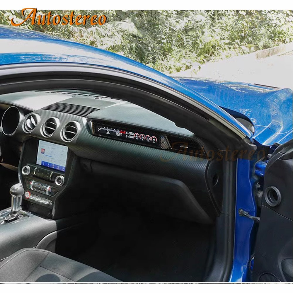 Car Instrument Dashboard for Ford Mustang 2015-2020 Digital Cluster Atmosphere Light Screen Copilot Display Multimedia HeadUnit