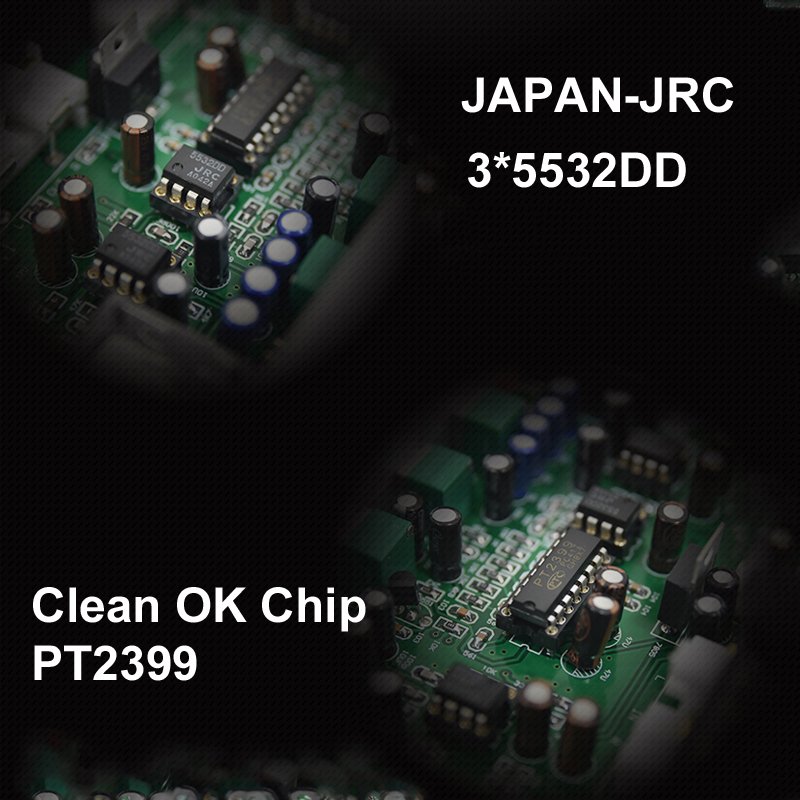 PT2399 Two-way Microphone Karaoke Machine Preamplifier JRC 5532DD Echo KTV reverbration OK Amplifier pcb assembly