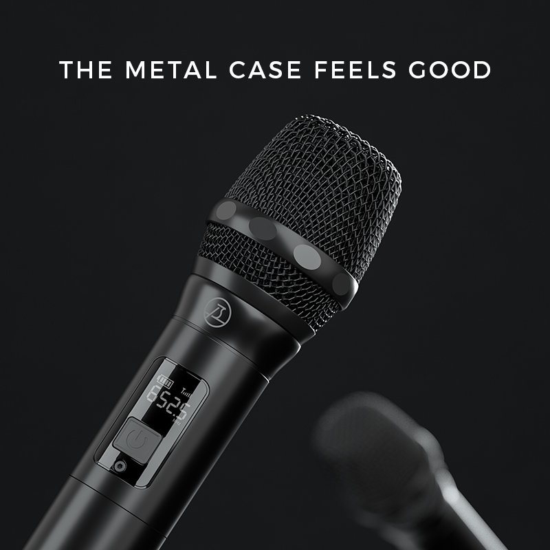 Saintlark S10 Professional Handheld UHF Wireless Microphone for Church Stage Performance Speech and Teaching